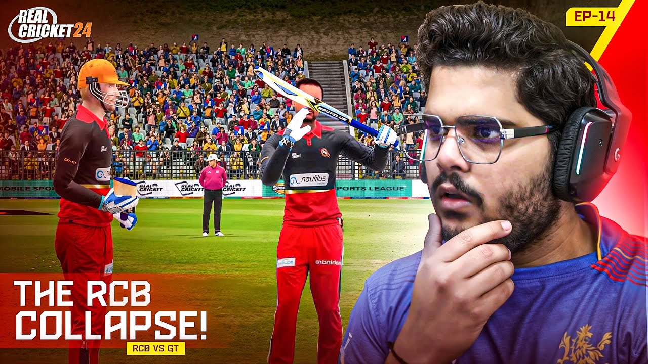The RCB Collapse! RCB vs GT | IPL Mega Auction | Real Cricket 24 #14
