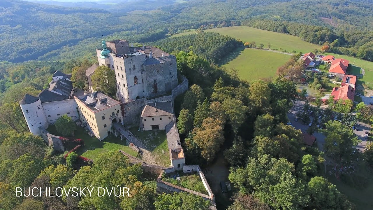 Buchlovský dvůr, podhradí Buchlova DJI Phantom 4 4K