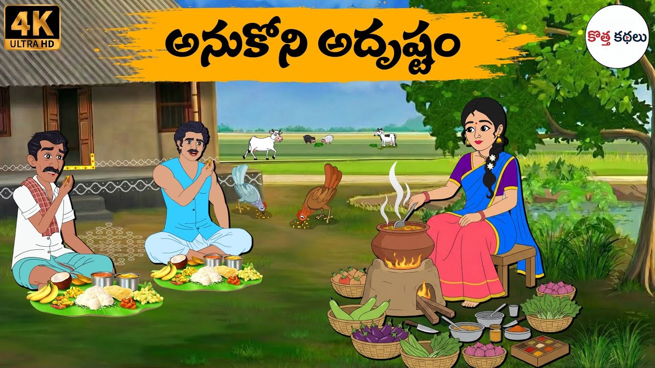 Telugu Stories - అనుకోని అదృష్టం - moral stories in telugu - Neethi kathalu - Kotha Kathalu