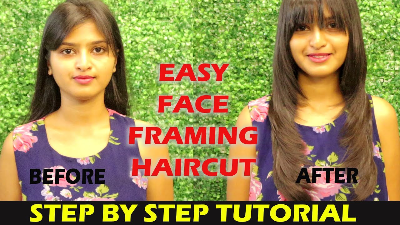 Easy Face Framing Haircut | Easy Forward Graduation Haircut | reverse layering Haircut