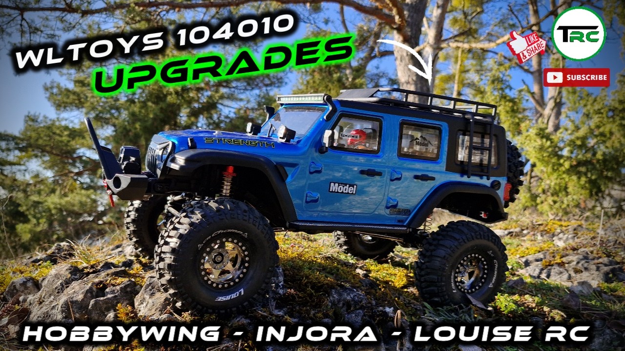 WLTOYS 104010 1:10 Crawler - Testfahrt mit neuen Upgrades (HobbyWing + Injora + Louise RC) - Teil 2