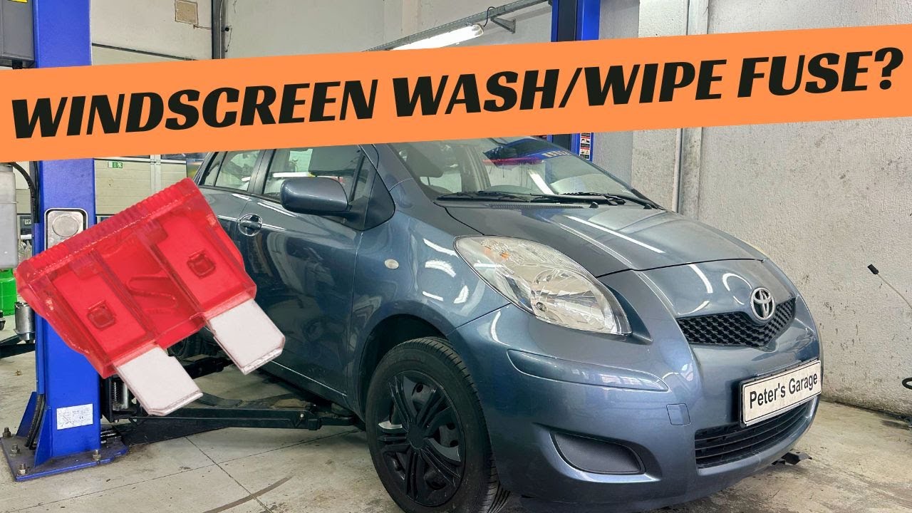 Toyota Yaris XP90 Windscreen Wash / Wipe System fuse relay location replacement