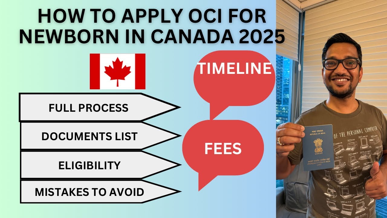 How to Apply for OCI card Newborn 2025 Canada | Full process
