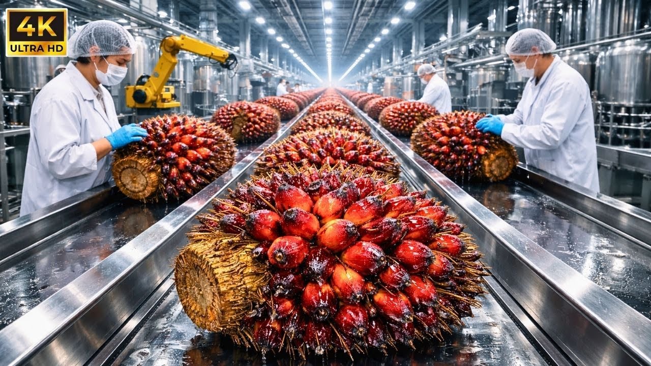 Inside a Modern Palm Oil Process From Harvested Oil Palm Fruit Bunches to Consumer-Ready Cooking Oil