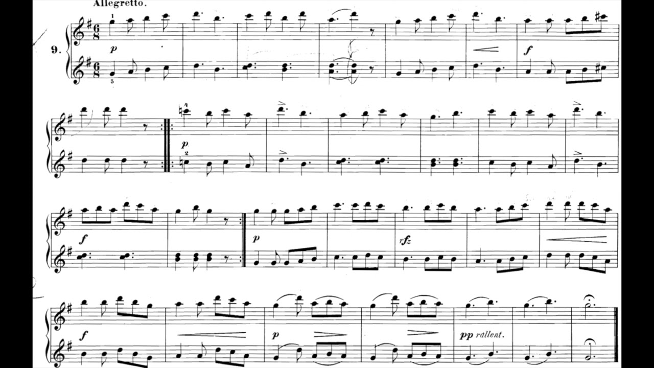 Anton Diabelli op. 149 Nr. 9 Accompaniment