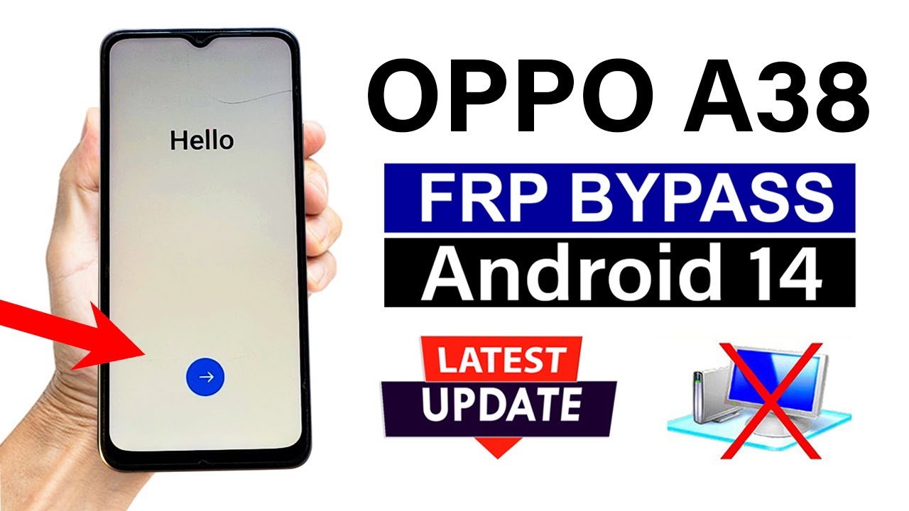 OPPO A38 : Google Account Bypass - ANDROID 14 LATEST UPDATE (without pc)