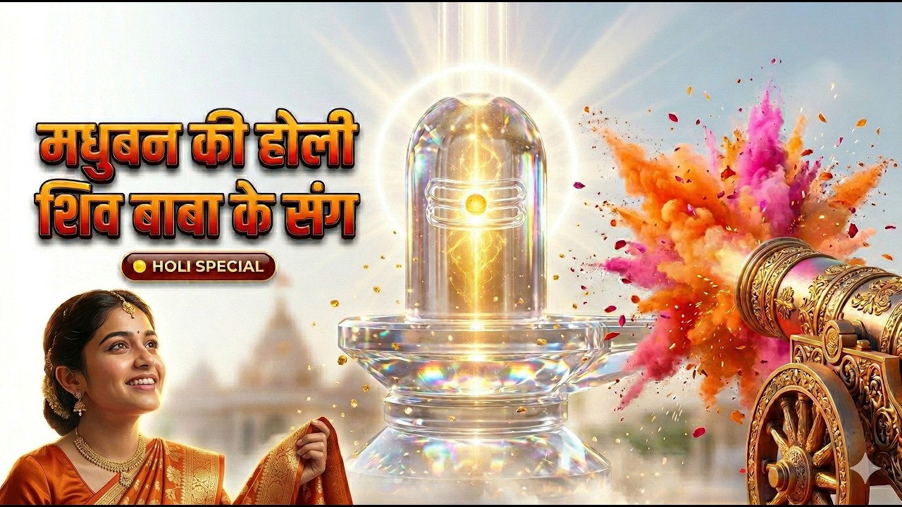 मधुबन की होली 🔥 शिव बाबा के संग | Ultra Energy BK Holi Song 2026 | Spiritual Holi Celebration