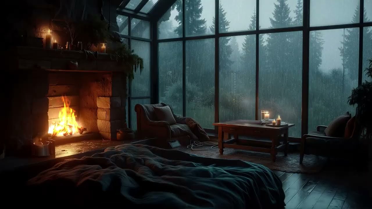Healing Piano with Rain for Focus | Enhance Mental Clarity and Quick Recovery