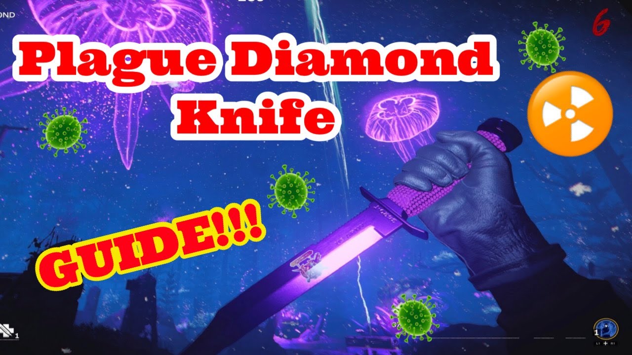 Best Way To Unlock PLAGUE DIAMOND CAMO For KNIFE!! -COLD WAR ZOMBIES!!!-