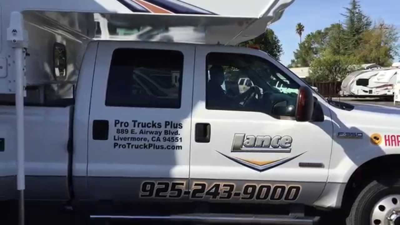 How To UnLoad a Lance Truck Camper in less than 5 min. Livermore Ca.