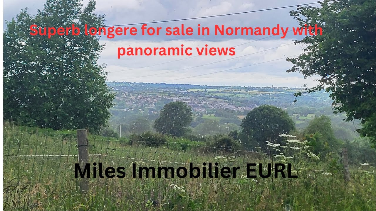 Longere for sale in elevated position in Normandy France - Nice views #frenchhome #panoramicview