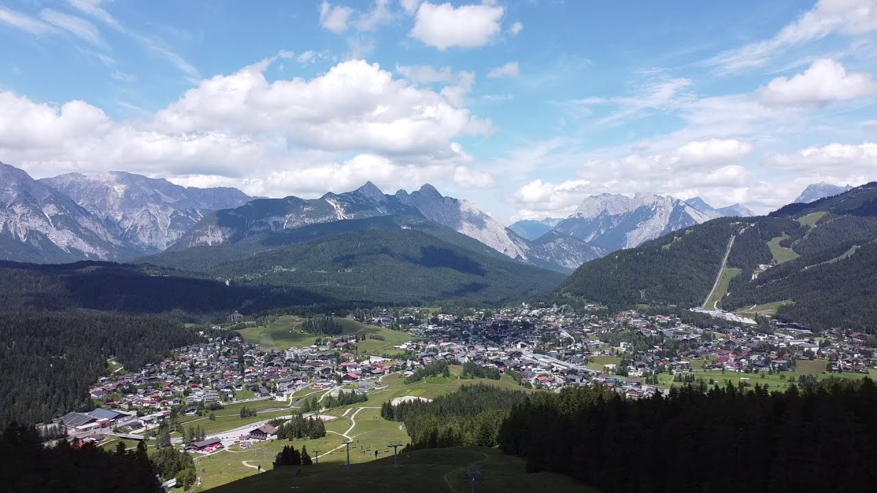 Seefeld in Tirol drone panorama