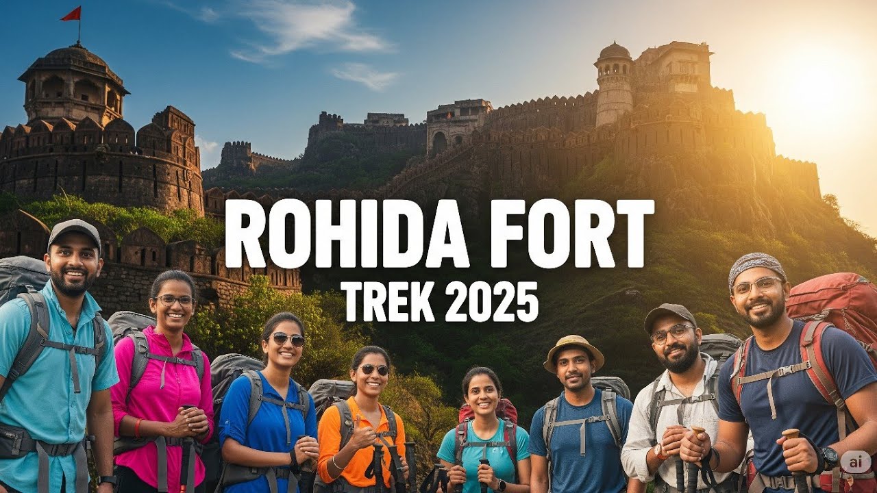 Rohida Fort Trek 2024 Bhor || Formerly(Vichitragad)Walk around And Status #fort #rohidafort #rohida