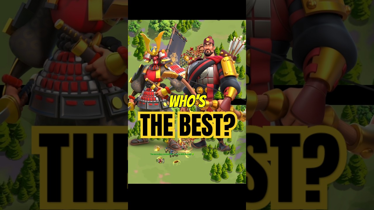The best commanders in Rise of Kingdoms !