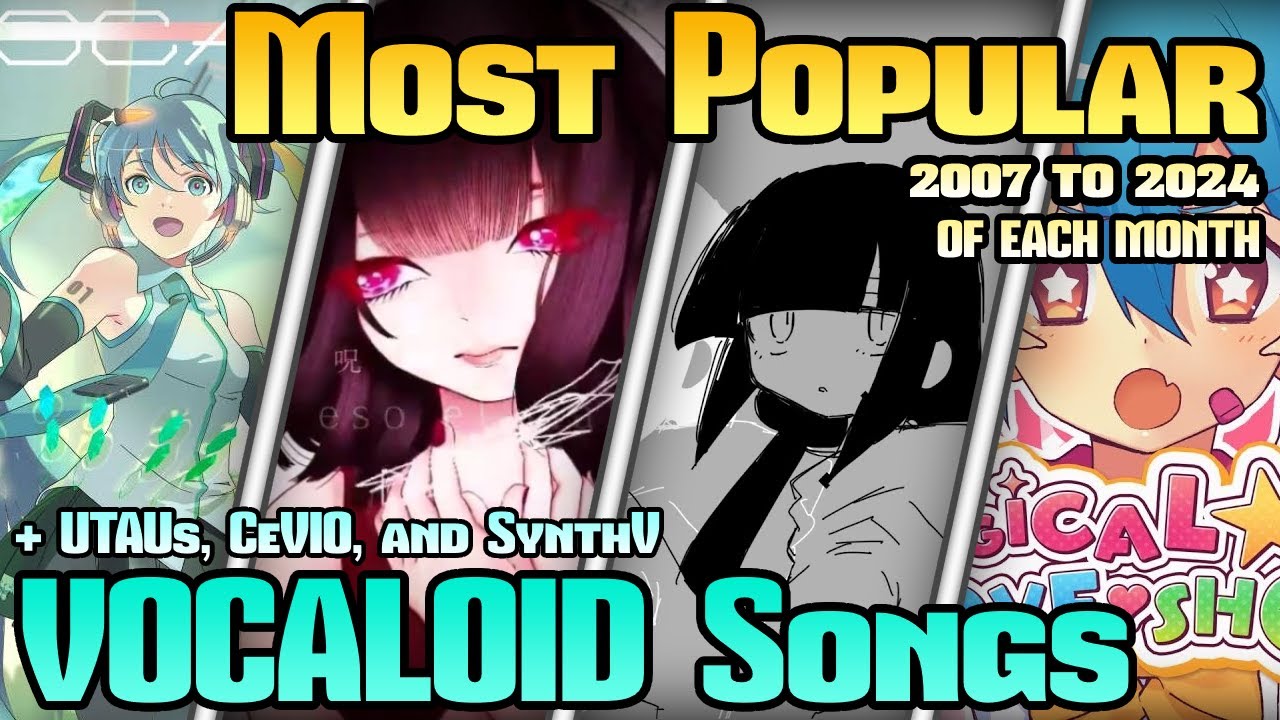 Most Popular VOCALOID Songs of Each Month (2007 to 2024)