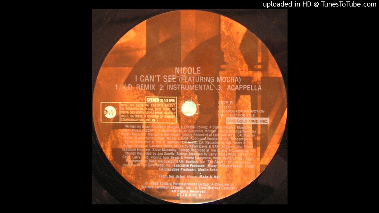 Nicole Wray - I Can't See feat. Mocha & Missy Elliott (Acapella)