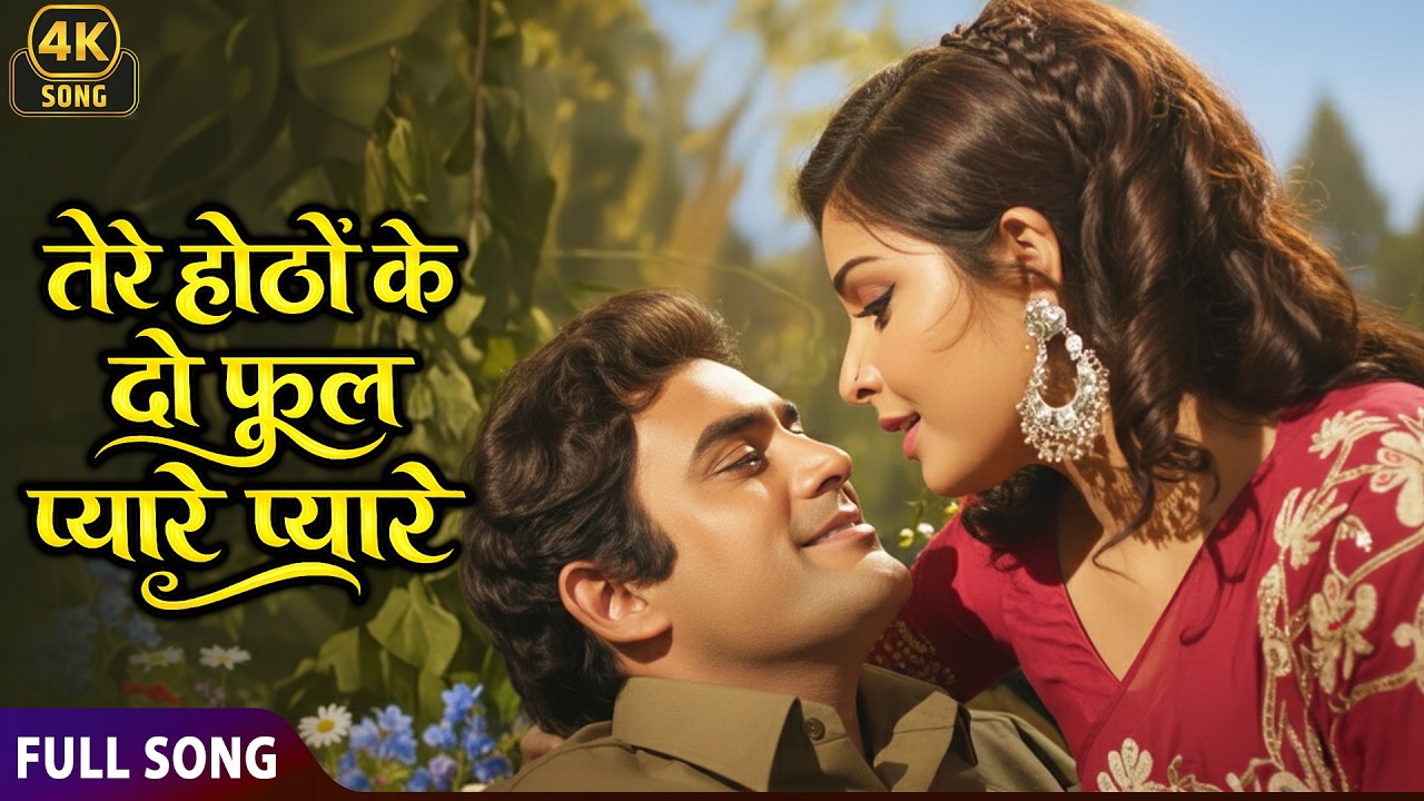 Tere Hothon Ke Do Phool ❤ | Paras | Mukesh & Lata Mangeshkar | Classic Bollywood Song ❤️🎶 | 4K Song