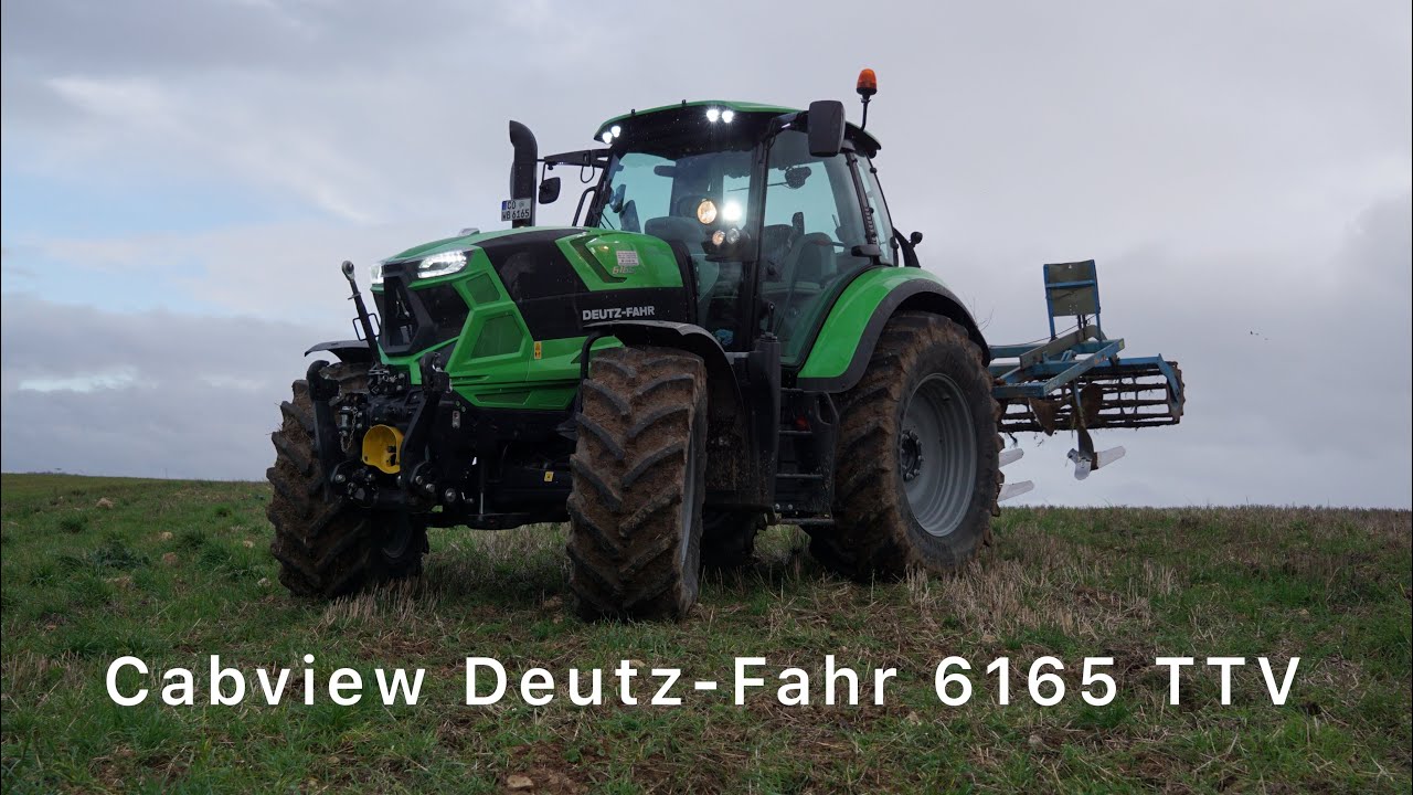 Cabview Deutz-Fahr 6165 TTV + Lemken Smaragd 90-300 beim Mist einarbeiten