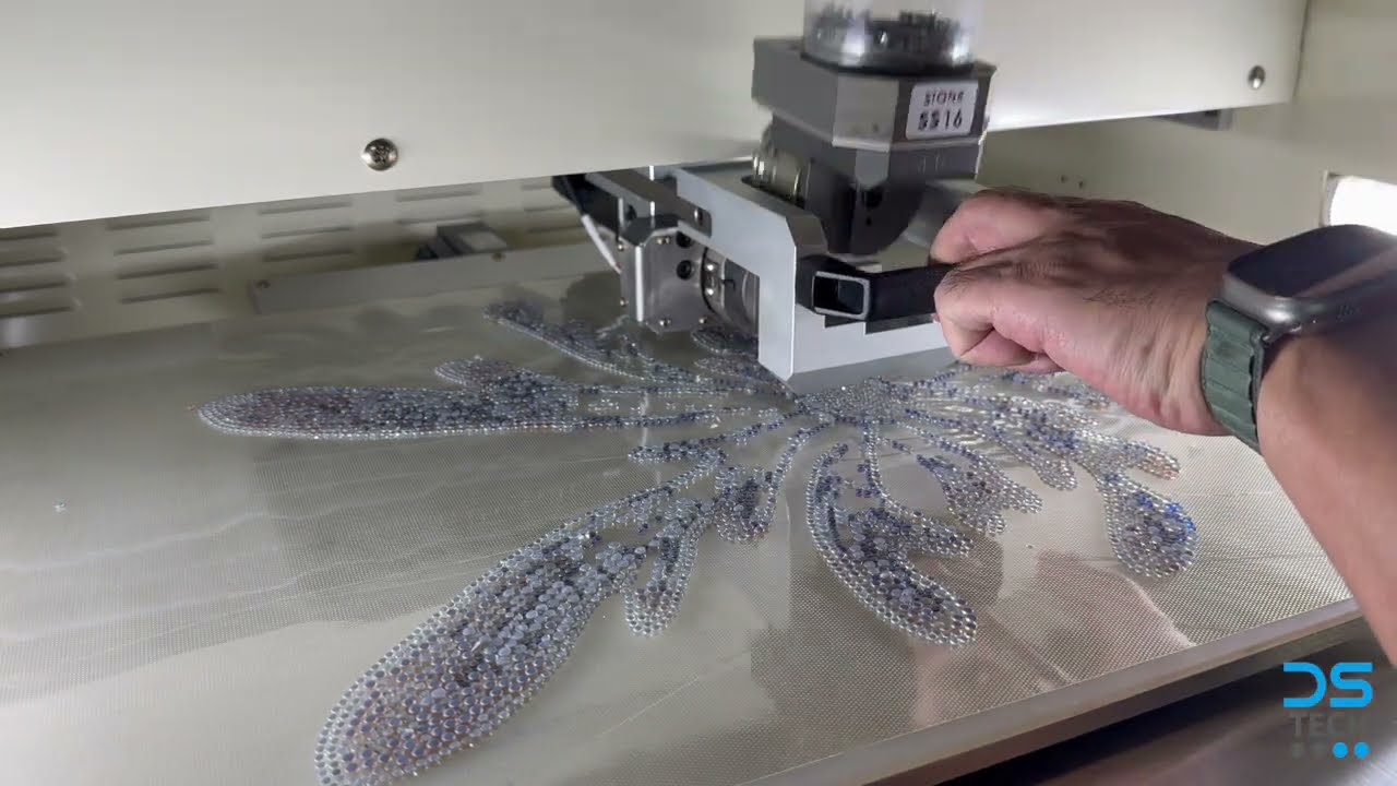 Rhinestone template by DS 400 (Manual Type) ||| 6 Colors Operating (one take video)