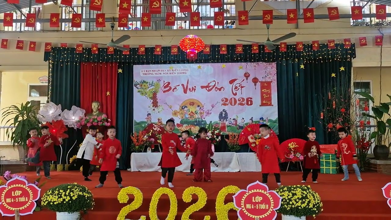 Liên Khúc Múa Chúc Mừng Năm Mới 2026 lớp 5 tuổi A trường MN Hiền Lương