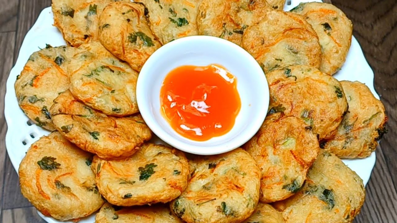 MÓN CHAY NGON CHẢ NẤM KIM CHÂM cách làm chả nấm kim châm chiên giòn thơm ngon đơn giản dễ làm