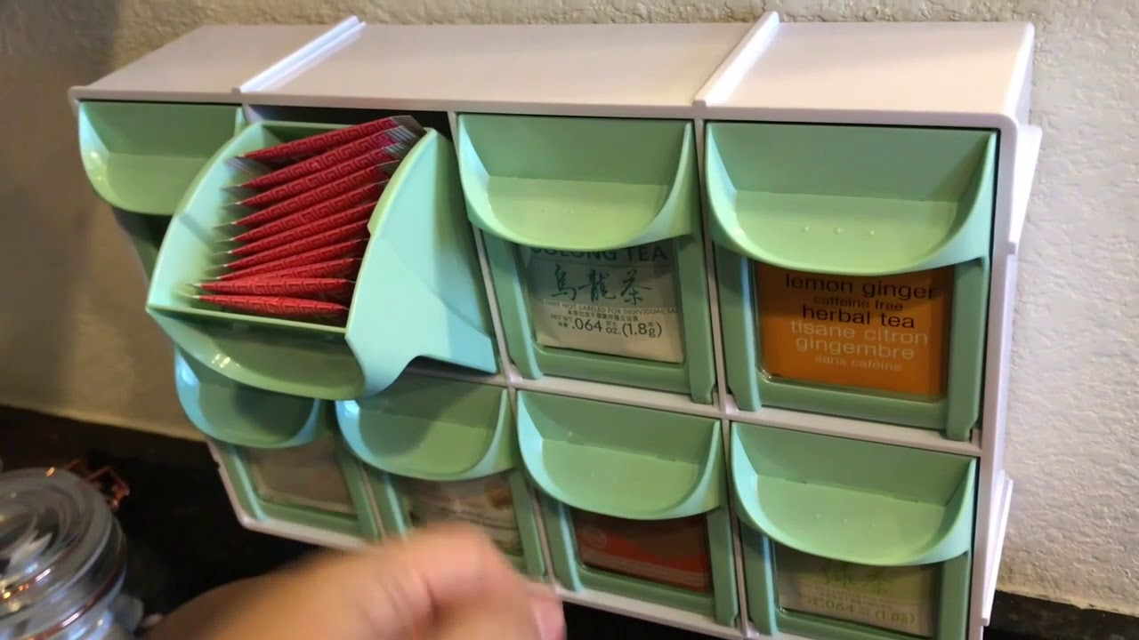 How I Organize My Tea Bags & Hot Drink Station