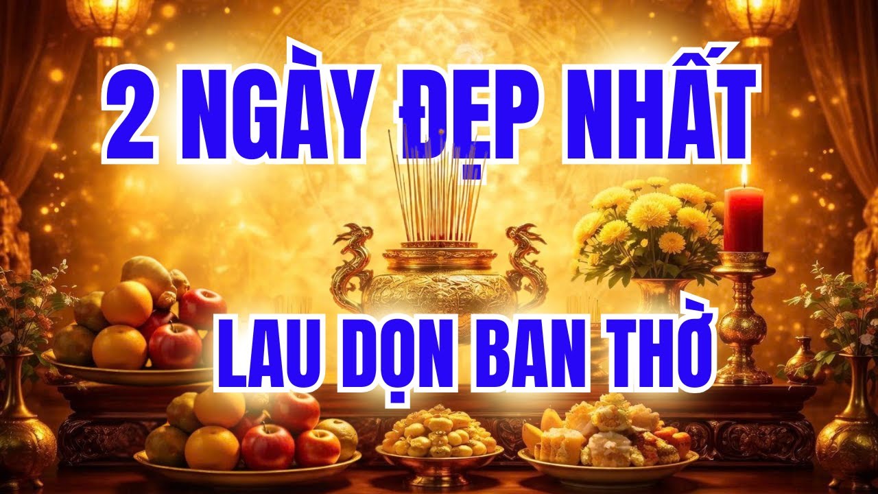 2 Ngày VÀNG Tháng 12 Âm Lịch :  Tỉa Chân Nhang – Lau Bàn Thờ Đón Lộc Cả Năm