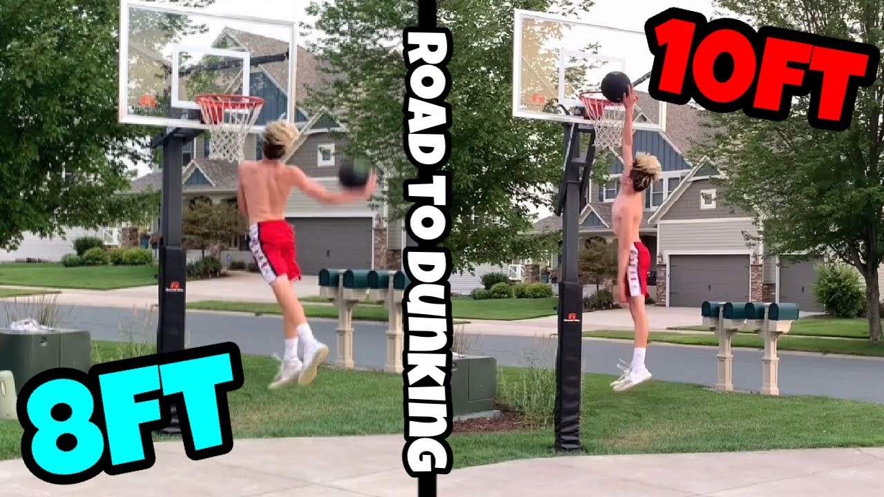 5’8” 13 Y/O Official 10ft Dunk Attempts!!! ROAD TO DUNKING