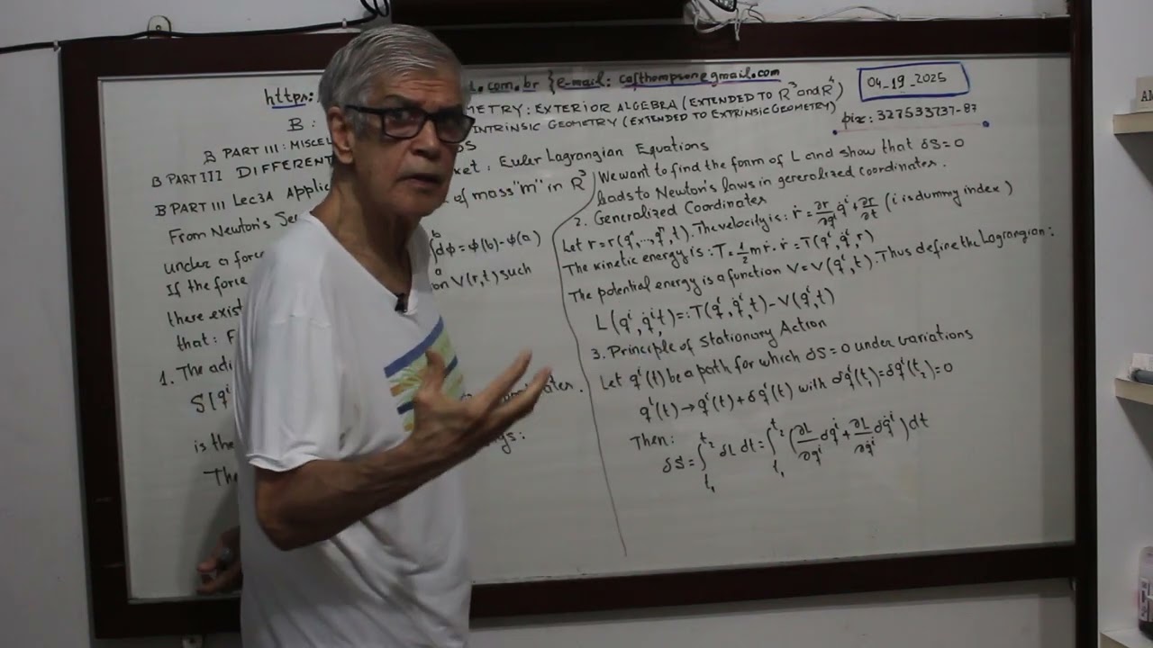 B PART III: Lec 3A Application of Lie Bracket: Euler Lagrange Equations