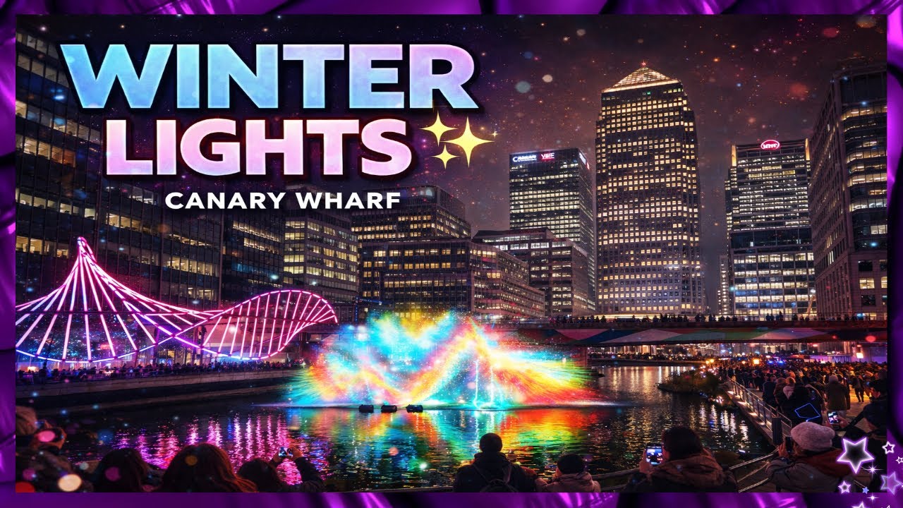 UK Canary Wharf Winter Lights 2026 | লন্ডনের শীতের রাত | Bengali Vlog