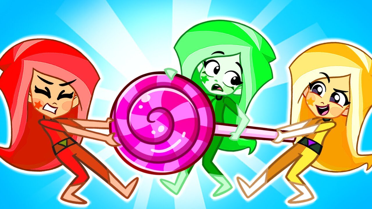 Sharing Is Caring Lesson for Kids 🍬👧 Can You Share? | Educational Cartoons for Kids