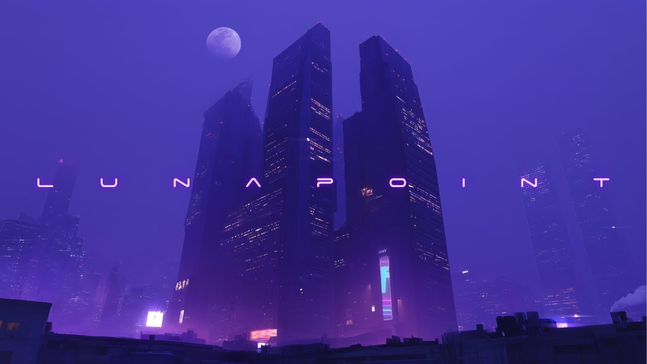 LUNAPOINT - Blade Runner Ambience - Cyberpunk City & Rain For Focus & Sleep