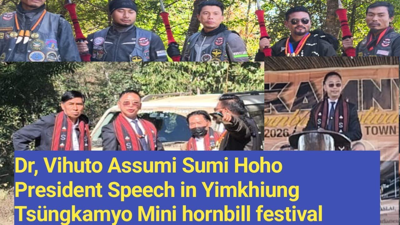 Dr.Vihuto Assuumi Sumi Hoho President Speech in mini Hornbill Festival 
