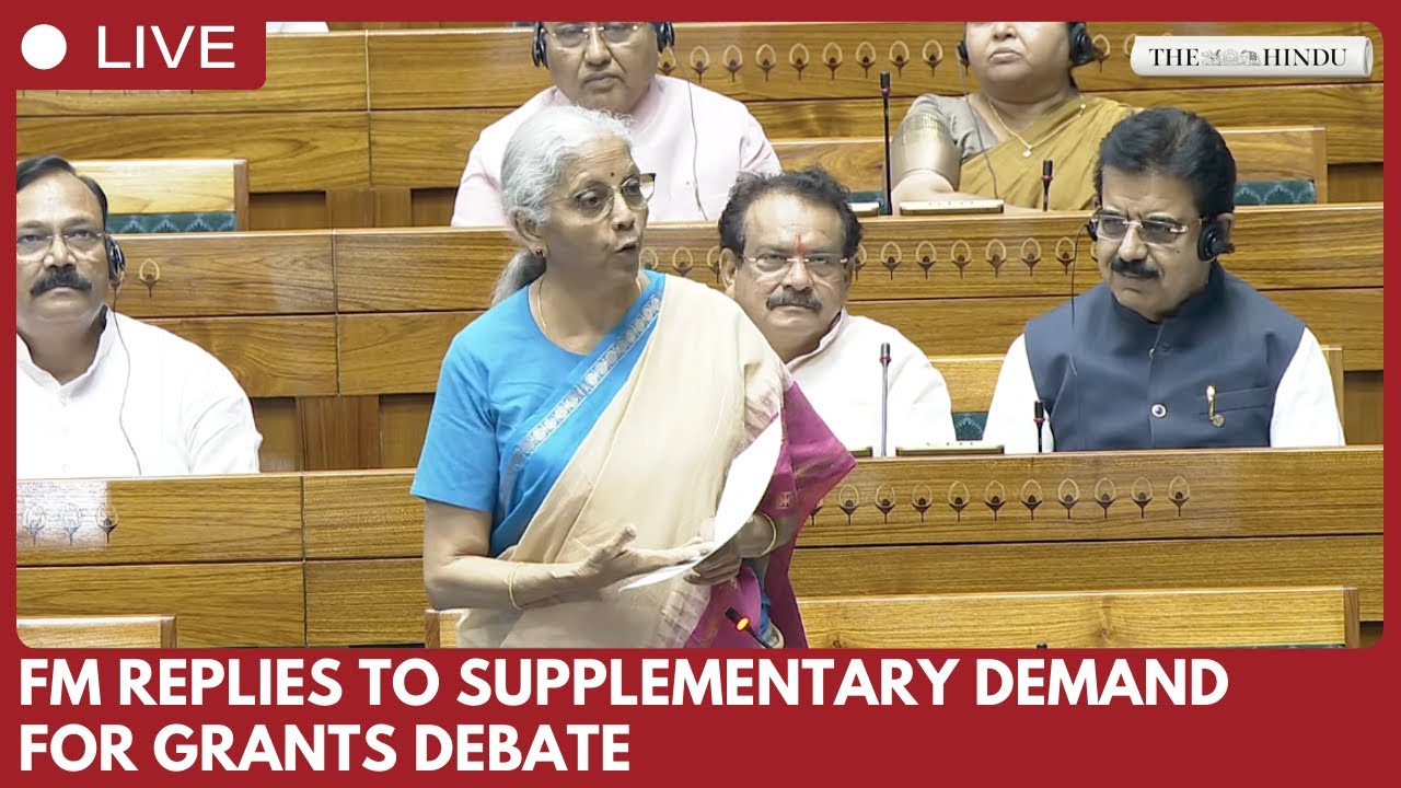 Finance Minister Nirmala Sitharaman replies to Supplementary Demand for Grants debate in Lok Sabha
