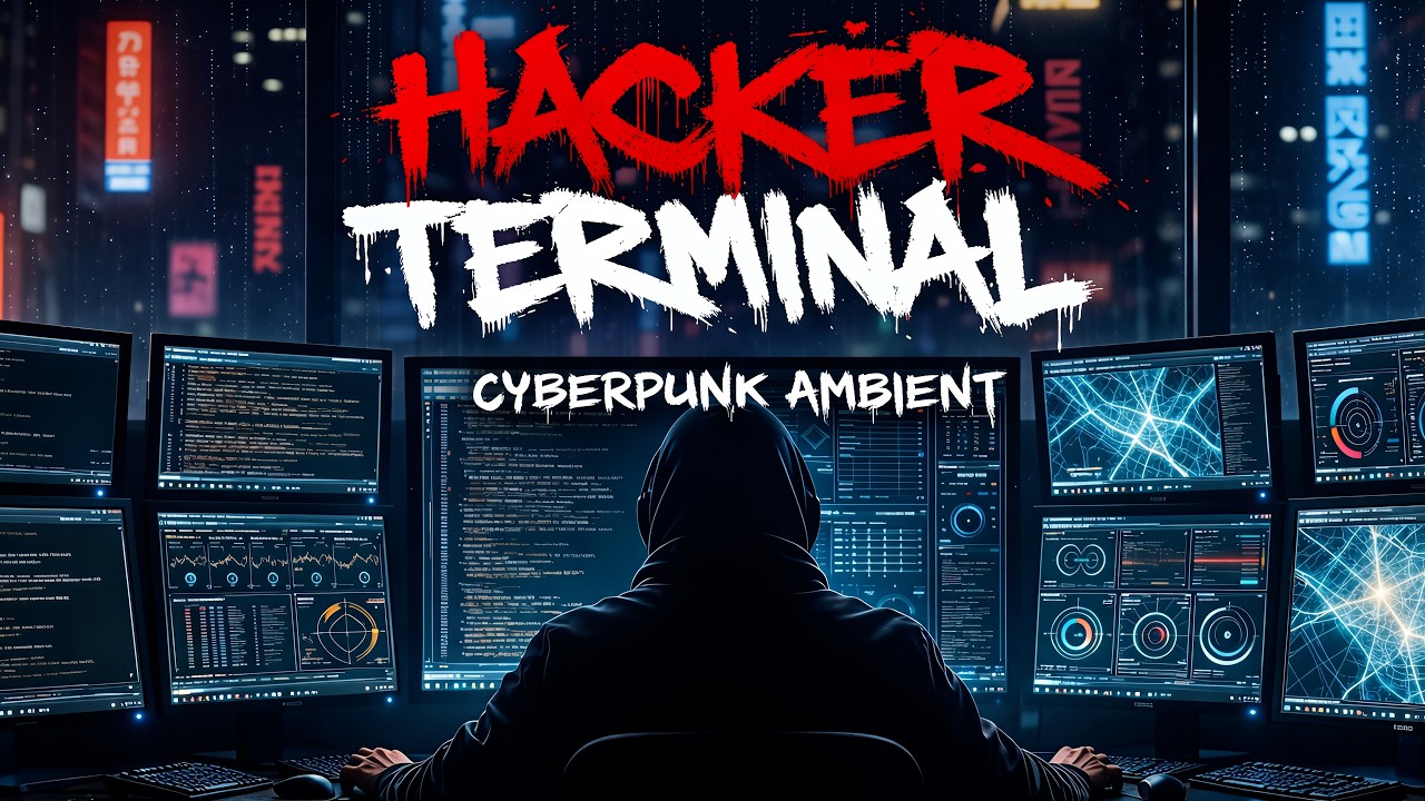 Inside the Hacker Room at Midnight | Cyberpunk Coding Ambient