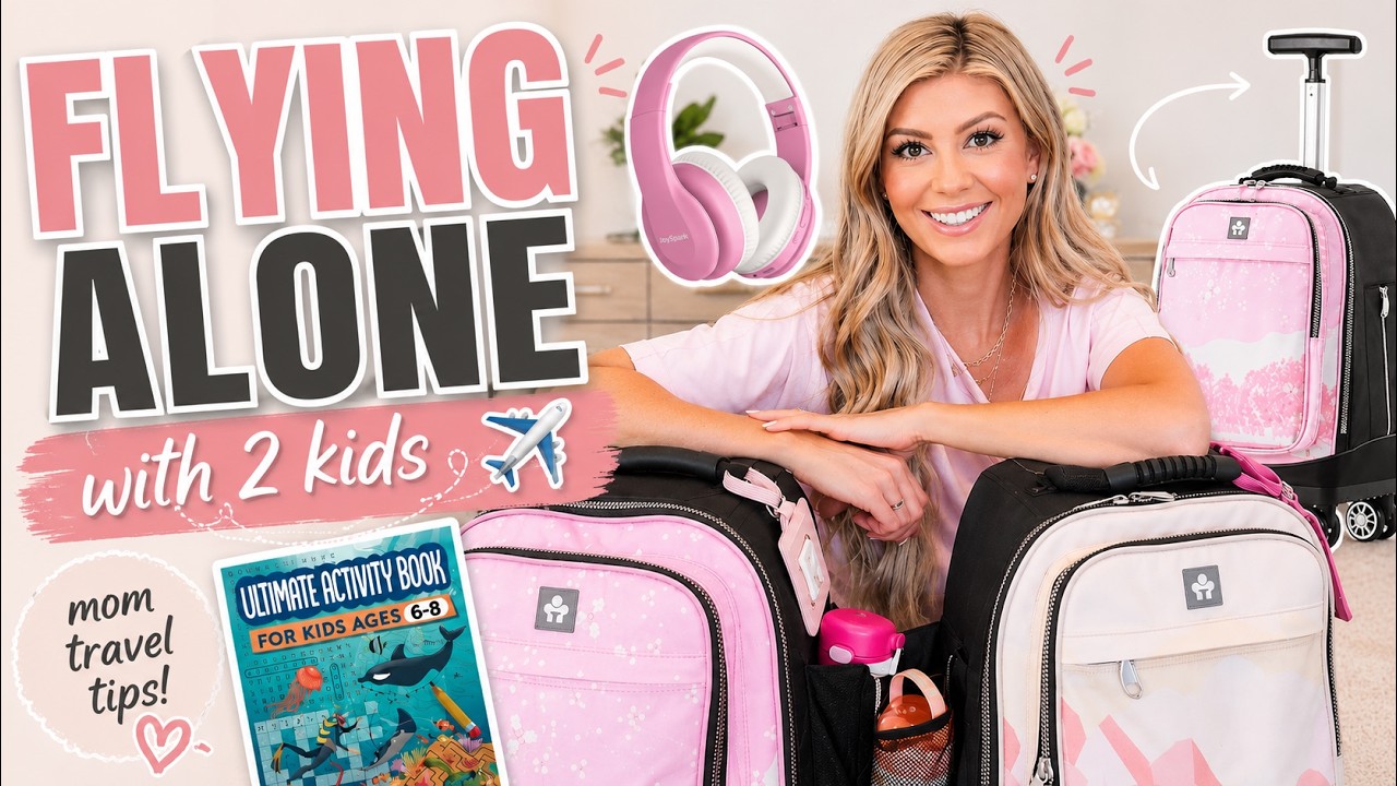 Flying With Kids Alone ✈️ Mom Travel Hacks & Essentials