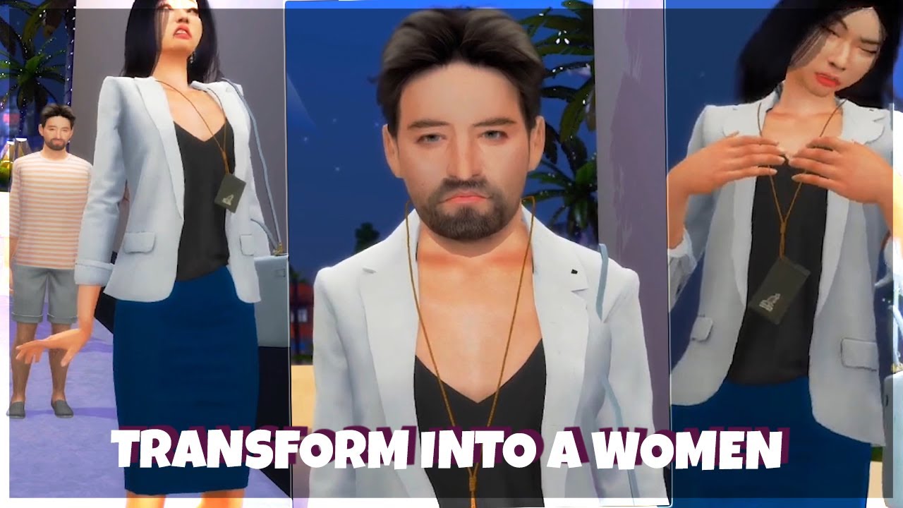 I Want To Be A Women👩‍💼: TG Skin Suit And Possession Story | Sims 4