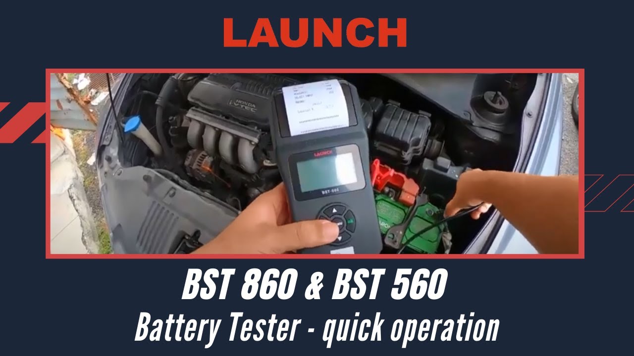 BST 860/ BST 560 | Battery Tester Operating Video | LAUNCH
