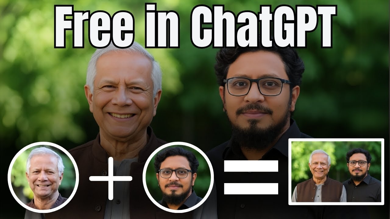 Merge 2 People into One Photo Using ChatGPT (Free AI Image Trick!)