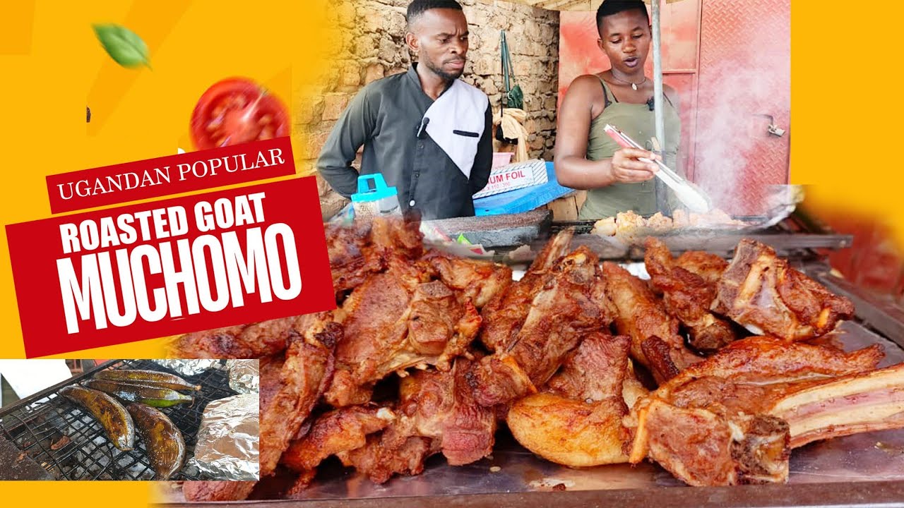 How To Make Ugandan Style Nyama Choma (Roasted Goat Meat) - African Grilled Goat Meat