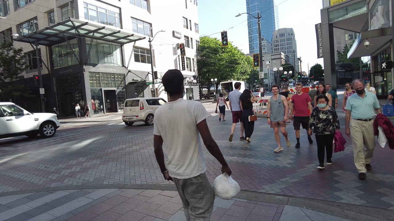 Seattle Wa🇺🇸 5TH Ave 4K WalkVideo 2021