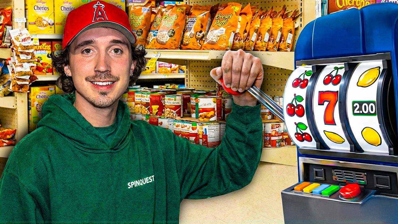 Игра в игровые автоматы в продуктовом магазине