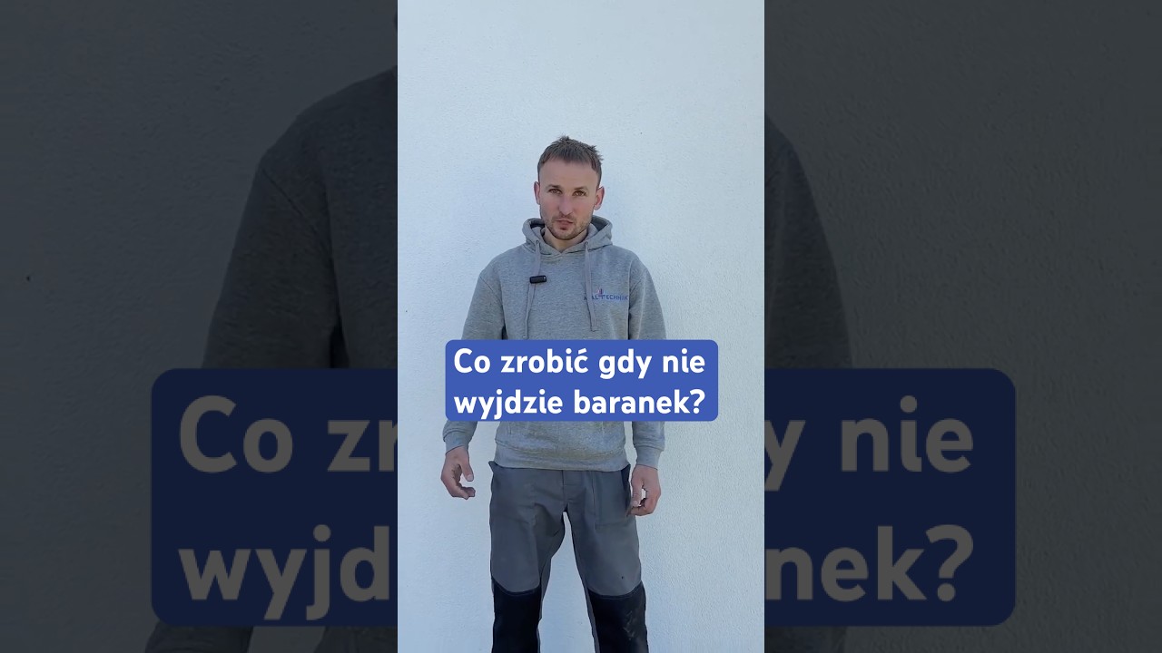 Co zrobić gdy nie wyjdzie baranek?