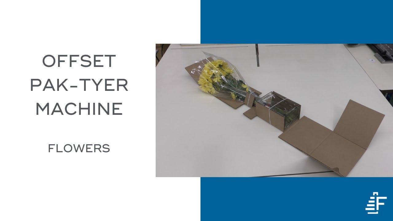 Bundling Mail Order Flowers with the Pak Tyer Offset Tyer Tying Machine