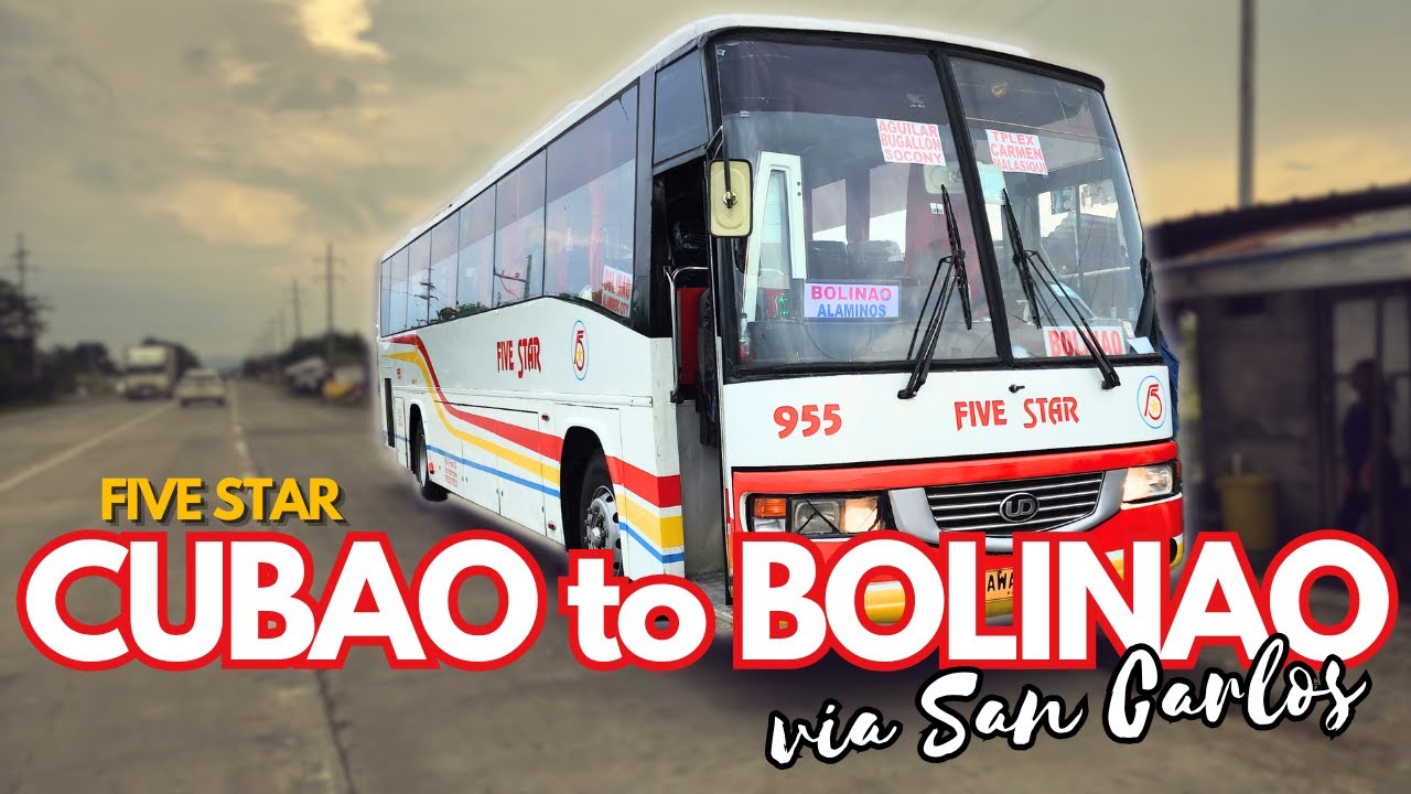 Chill bus ride from Cubao to Bolinao, Pangasinan via Dau, San Carlos | Five Star Bus Company