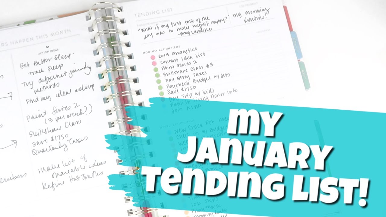 My January Goal Planning | 2020 Powersheets