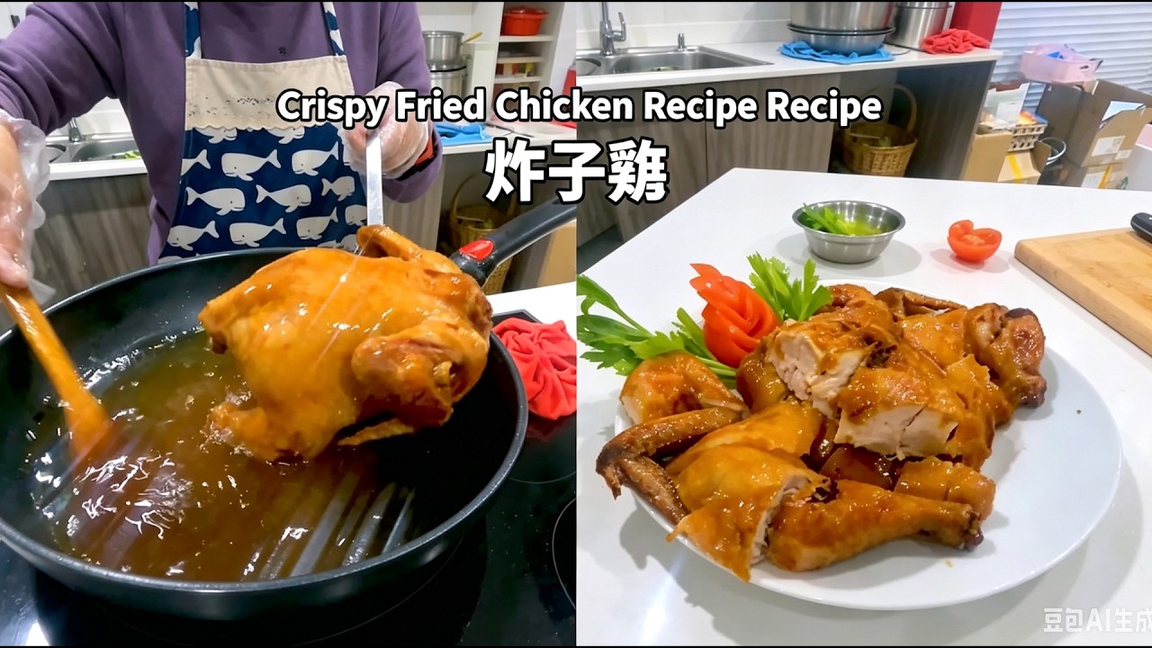 How Cantonese mom Cooks Crispy Skin Fried Chicken