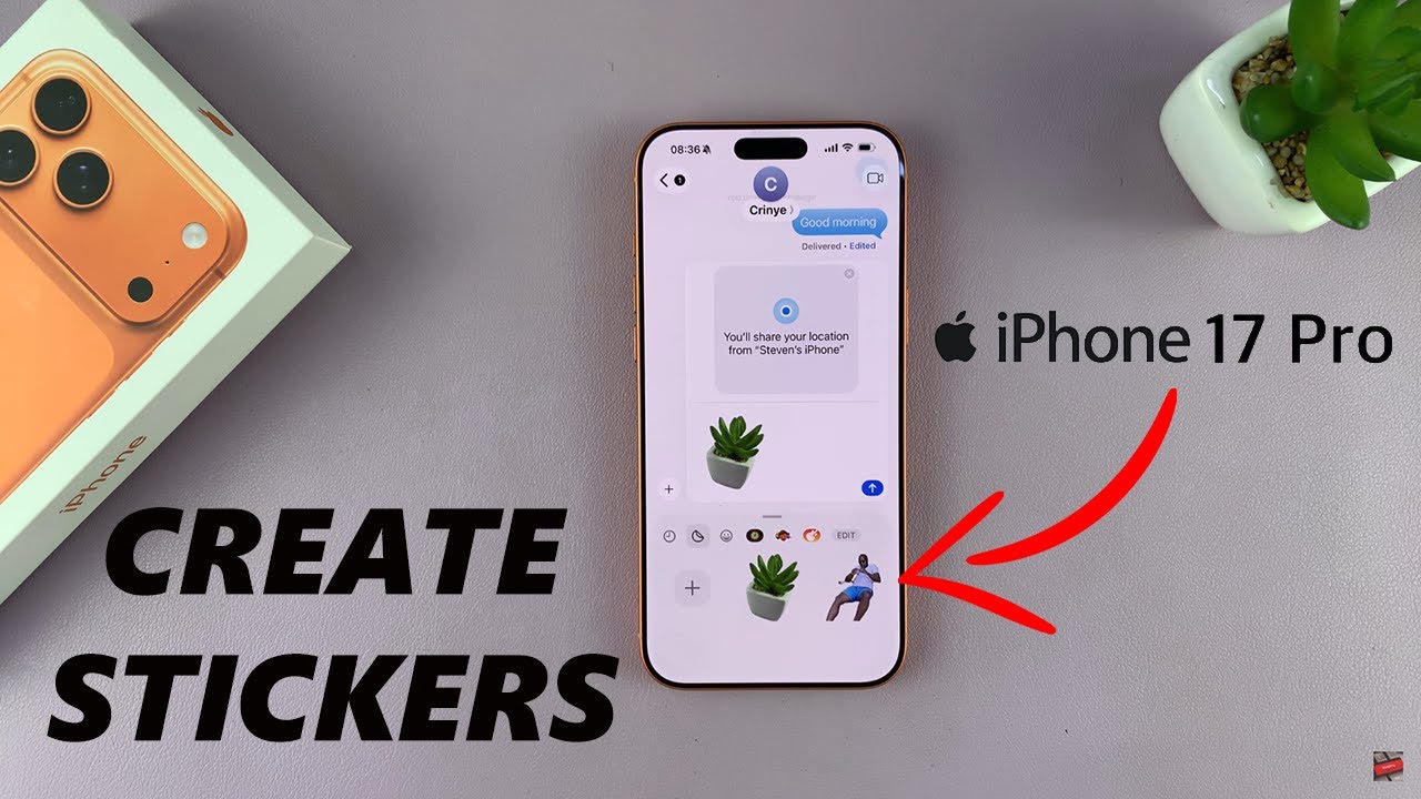 Как создавать наклейки на iPhone 17/17 Pro
