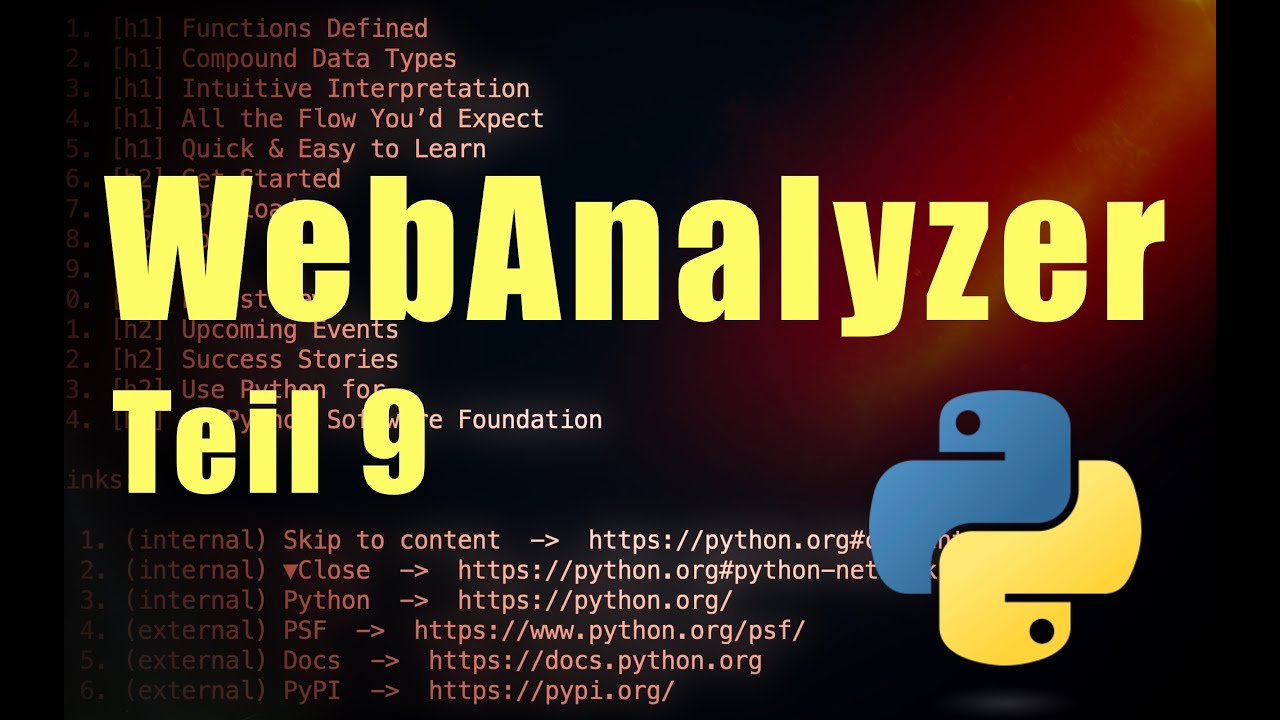 Python Lernen &ndash; WebAnalyzer Teil 9: &Uuml;berschriften strukturiert ausgeben