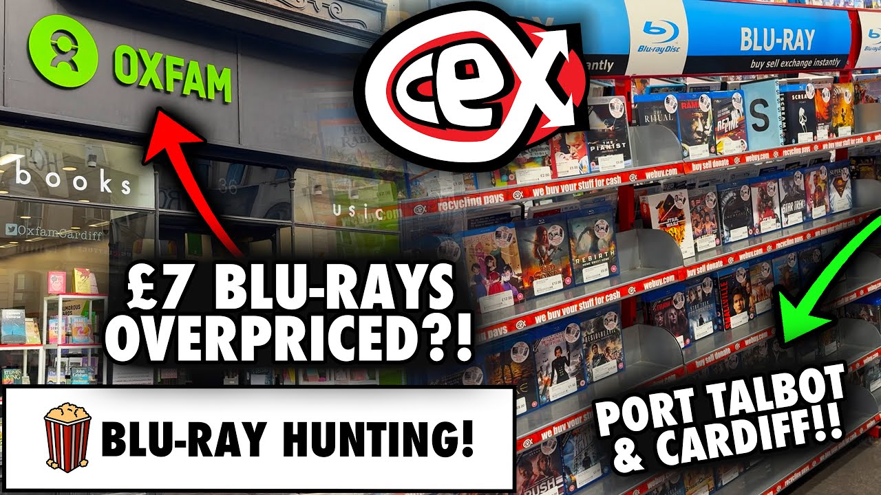 Blu-ray Hunting - PORT TALBOT & CARDIFF CEX, MOST EXPENSIVE CHARITY SHOP EVER & A WEDDING TRIP!!